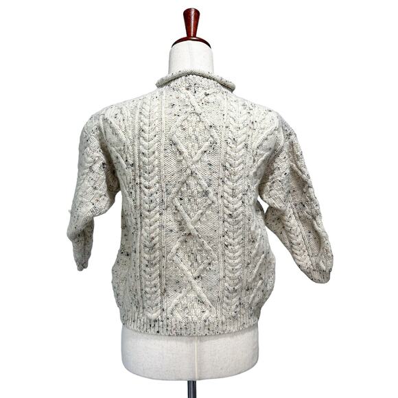 Tivoli Aran Sheepdog Sheep Vintage 90s Cable Knit Sweater Girls Size 11/13 - Picture 11 of 15